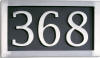 Address Plaque - Satin Aluminum address plaque, address marker, home signs, number signs